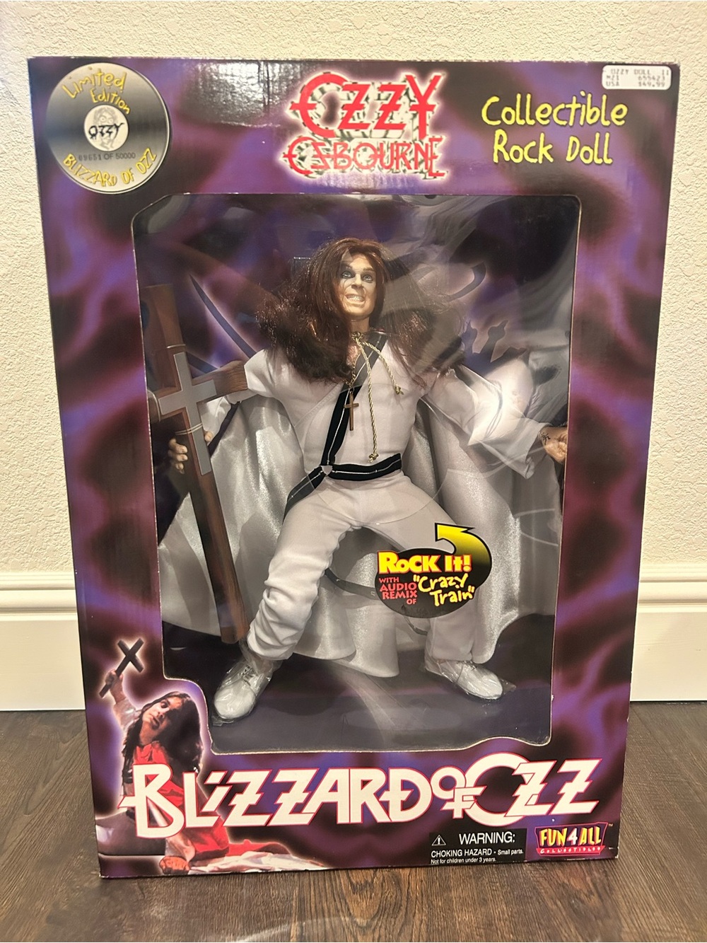 Ozzy Osbourne Collectible Rock Doll in White Stage Outfit